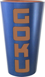 Dragon Ball Z Goku Chrome Blue Pint Glass