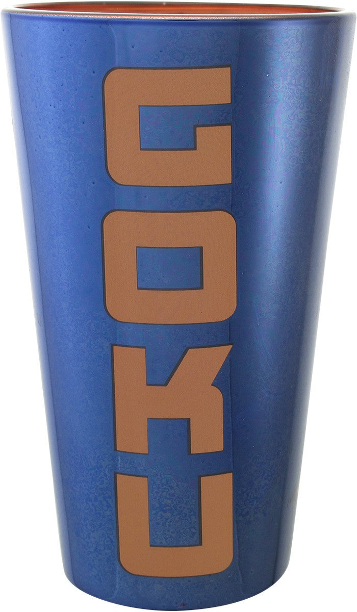 Dragon Ball Z Goku Chrome Blue Pint Glass