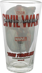 Captain America Civil War Iron Man TT Pint Glass
