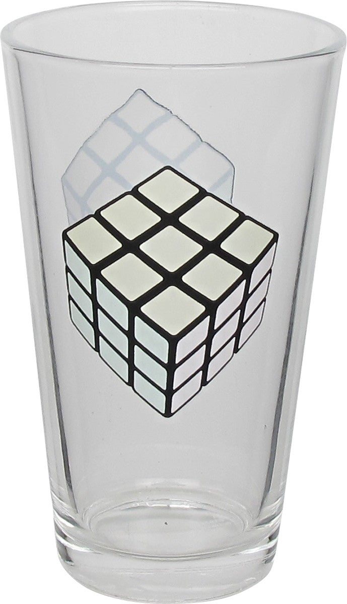 Rubiks Cube Cold Changing Pint Glass