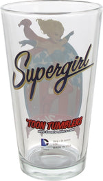 Supergirl Bombshell Toon Tumbler Pint Glass
