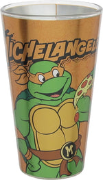 Ninja Turtles Mike and Leo Foil Pint Glass Set