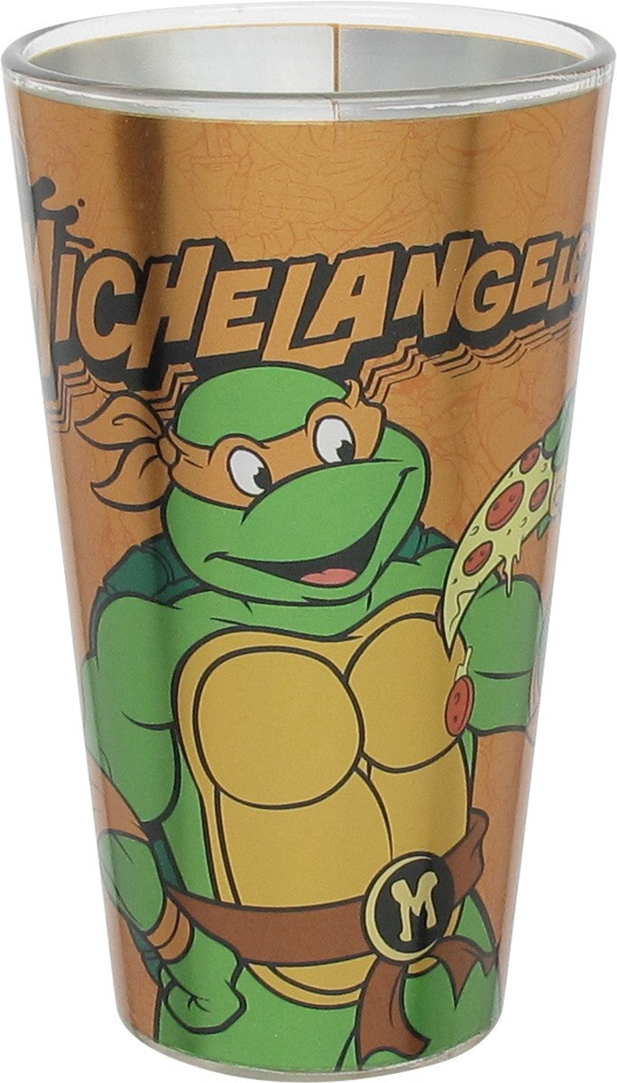 Ninja Turtles Mike and Leo Foil Pint Glass Set