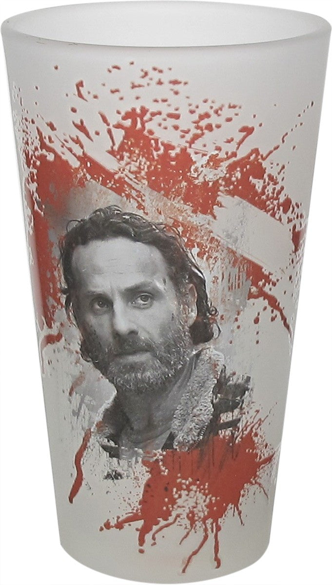 Walking Dead Daryl & Rick Blood Pint Glass Set