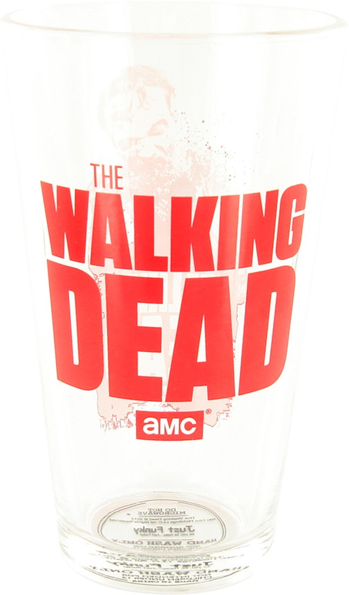 Walking Dead Red Zombie Pint Glass