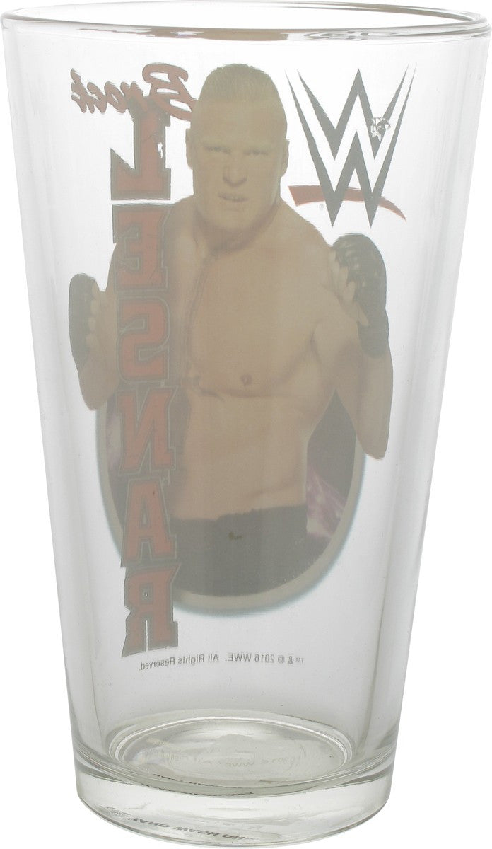 WWE Brock Lesnar Pint Glass