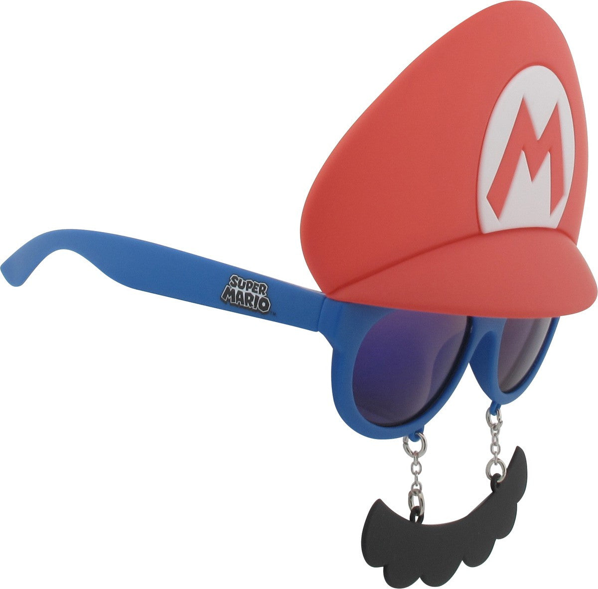Mario Hat And Mustache Costume Glasses