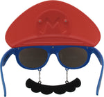 Mario Hat And Mustache Costume Glasses