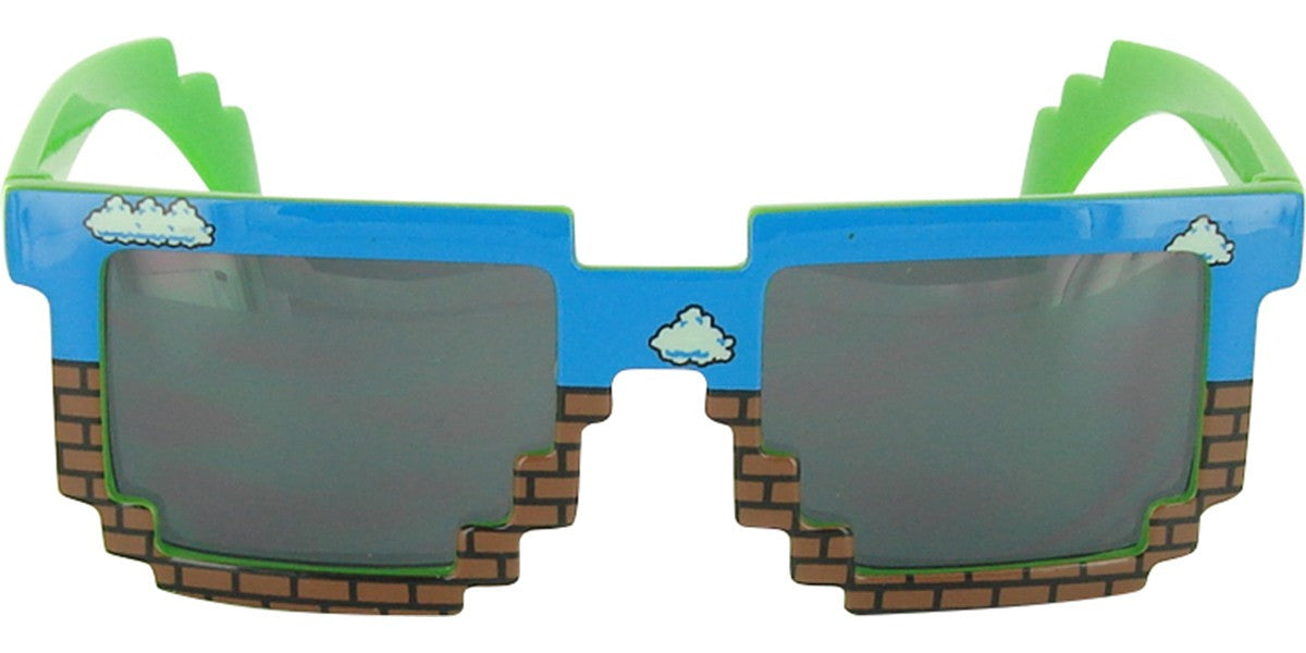 Pixel Bricks Sky Glasses