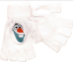 Frozen Olaf Face Fingerless Gloves