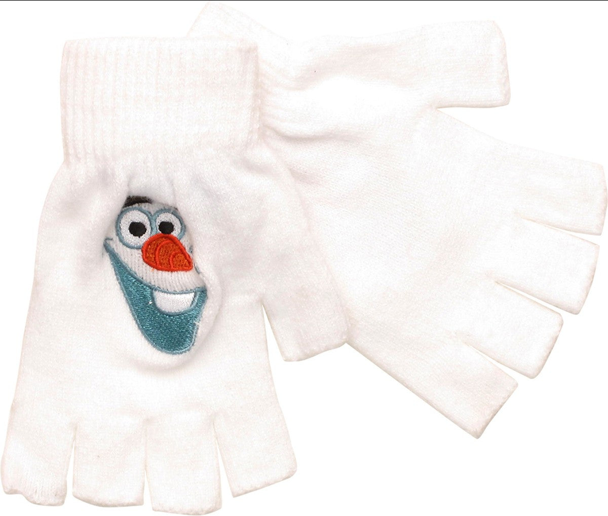 Frozen Olaf Face Fingerless Gloves