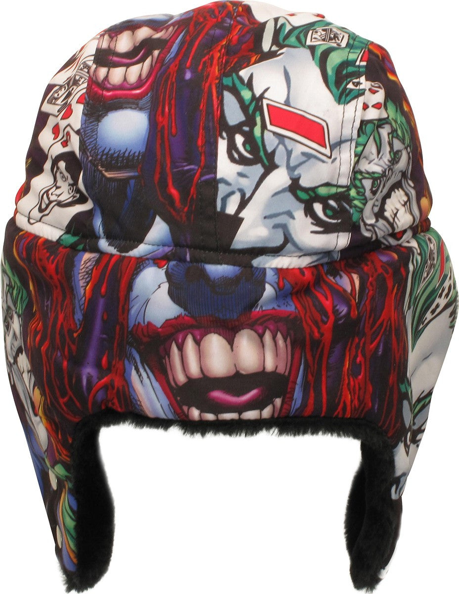Joker Comic Panel Montage Trapper Hat