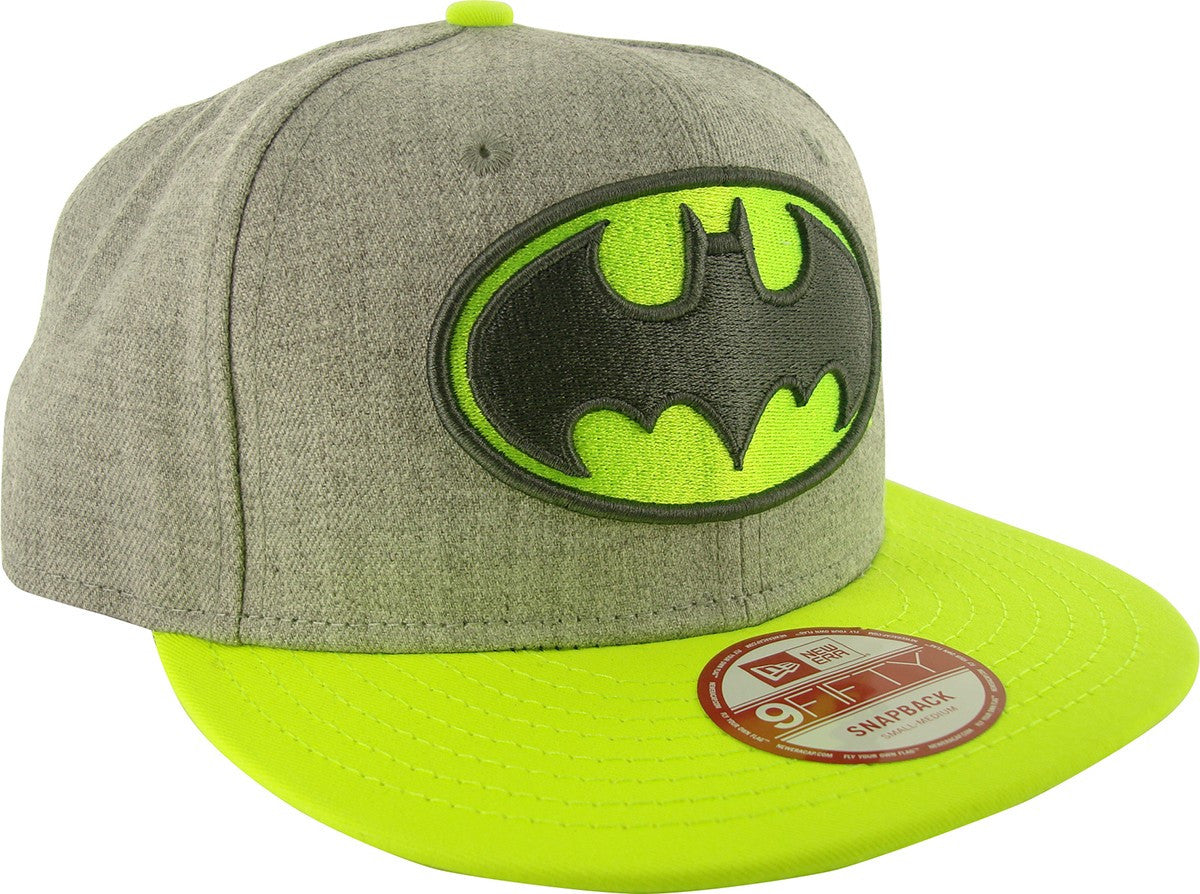 Batman Neon Logo Heather 9FIFTY Hat