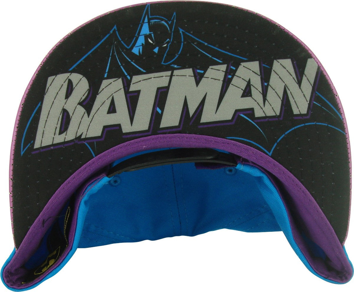 Batman Tricolor Purple Visor Hat