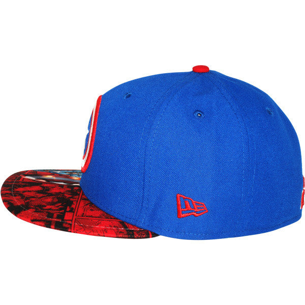 Captain America Comic Visor 59Fifty Hat