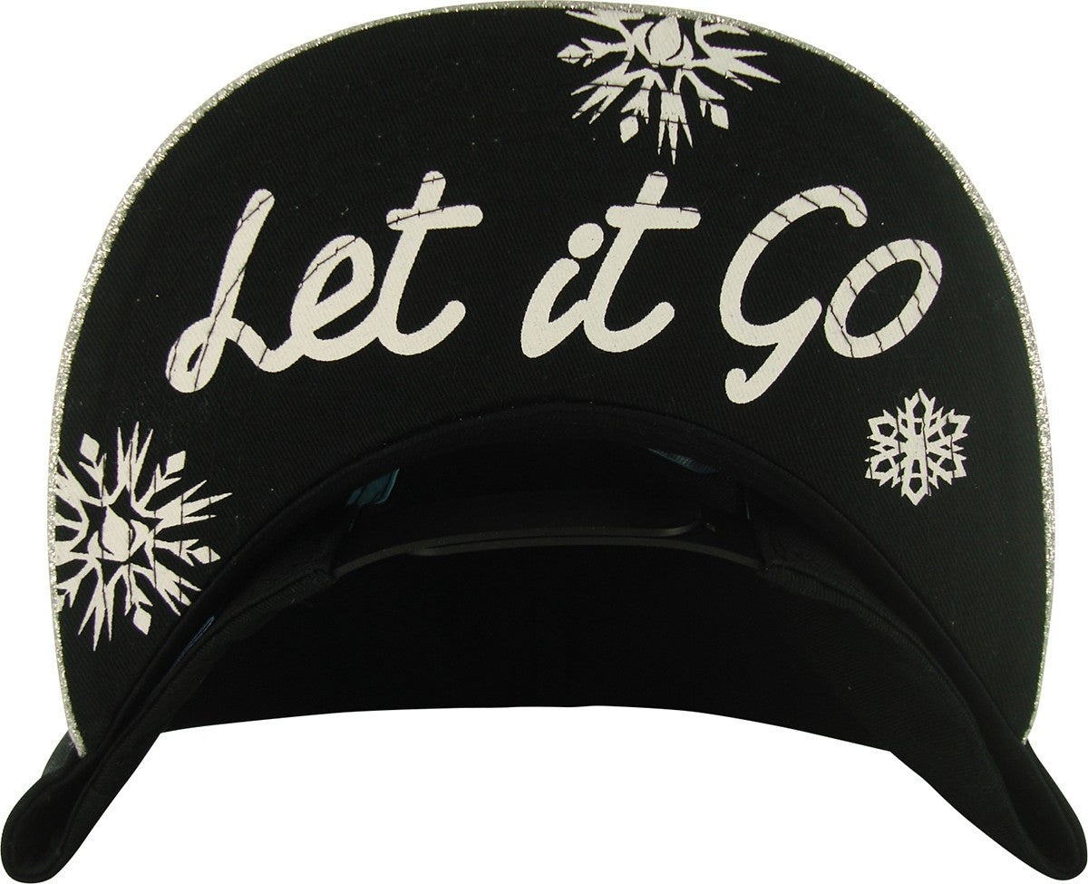 Frozen Elsa Glitter Visor Snapback Hat