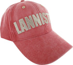 Game of Thrones Lannister Name Faded Red Hat