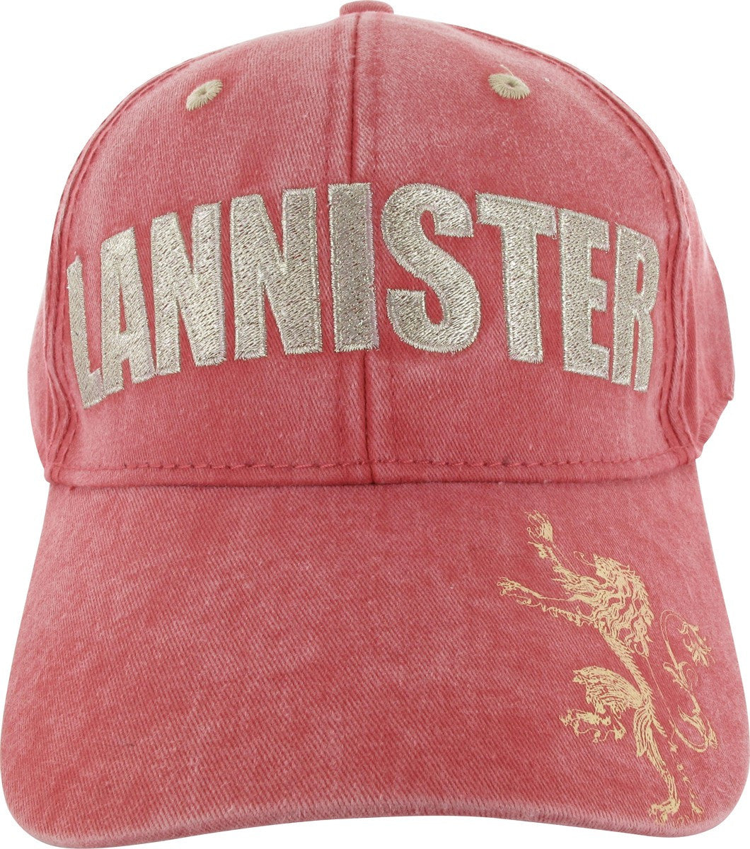 Game of Thrones Lannister Name Faded Red Hat