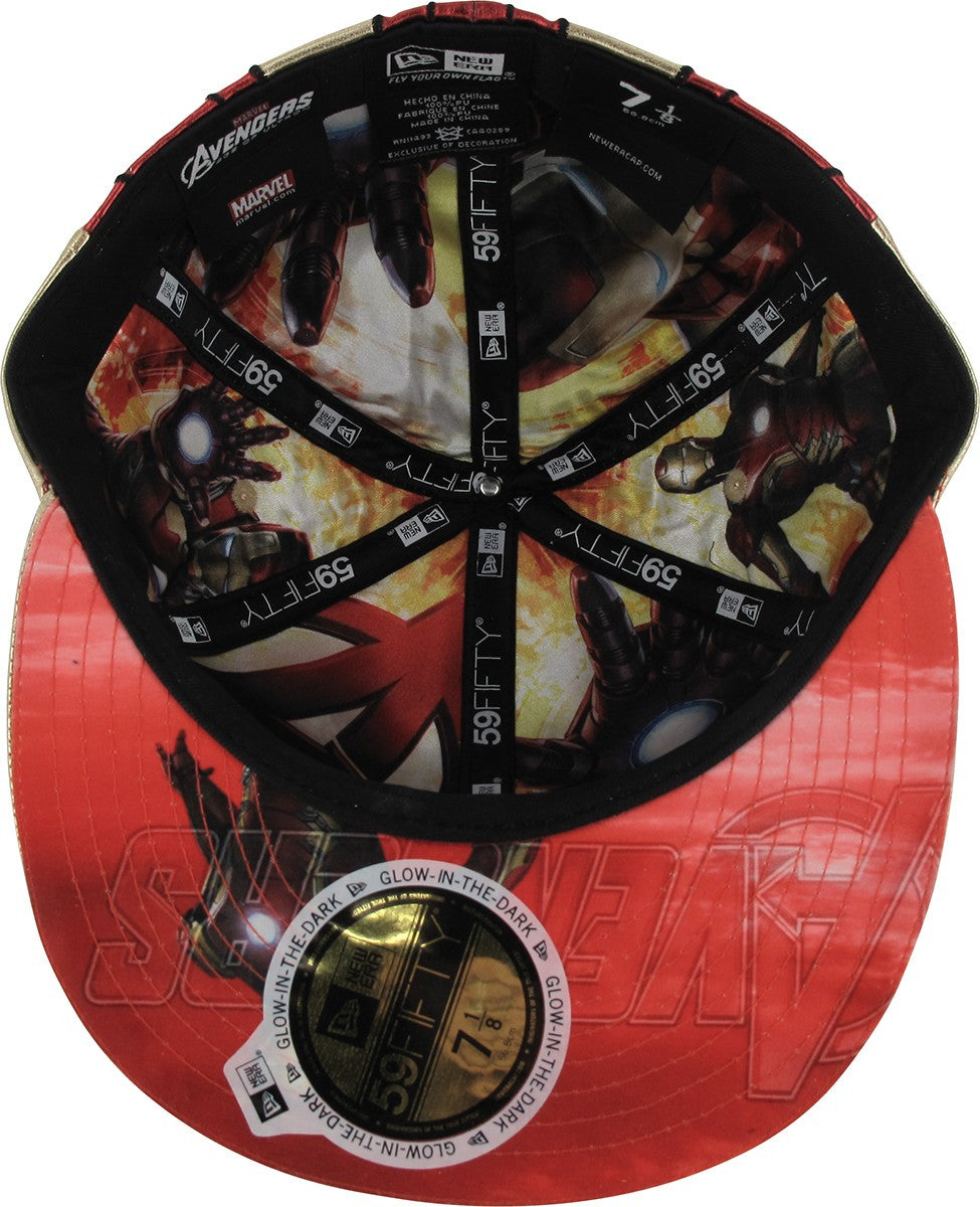 Iron Man Age of Ultron Armor Glow 59FIFTY Hat