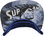 Superman Logo Dyed Visor Snap Hat