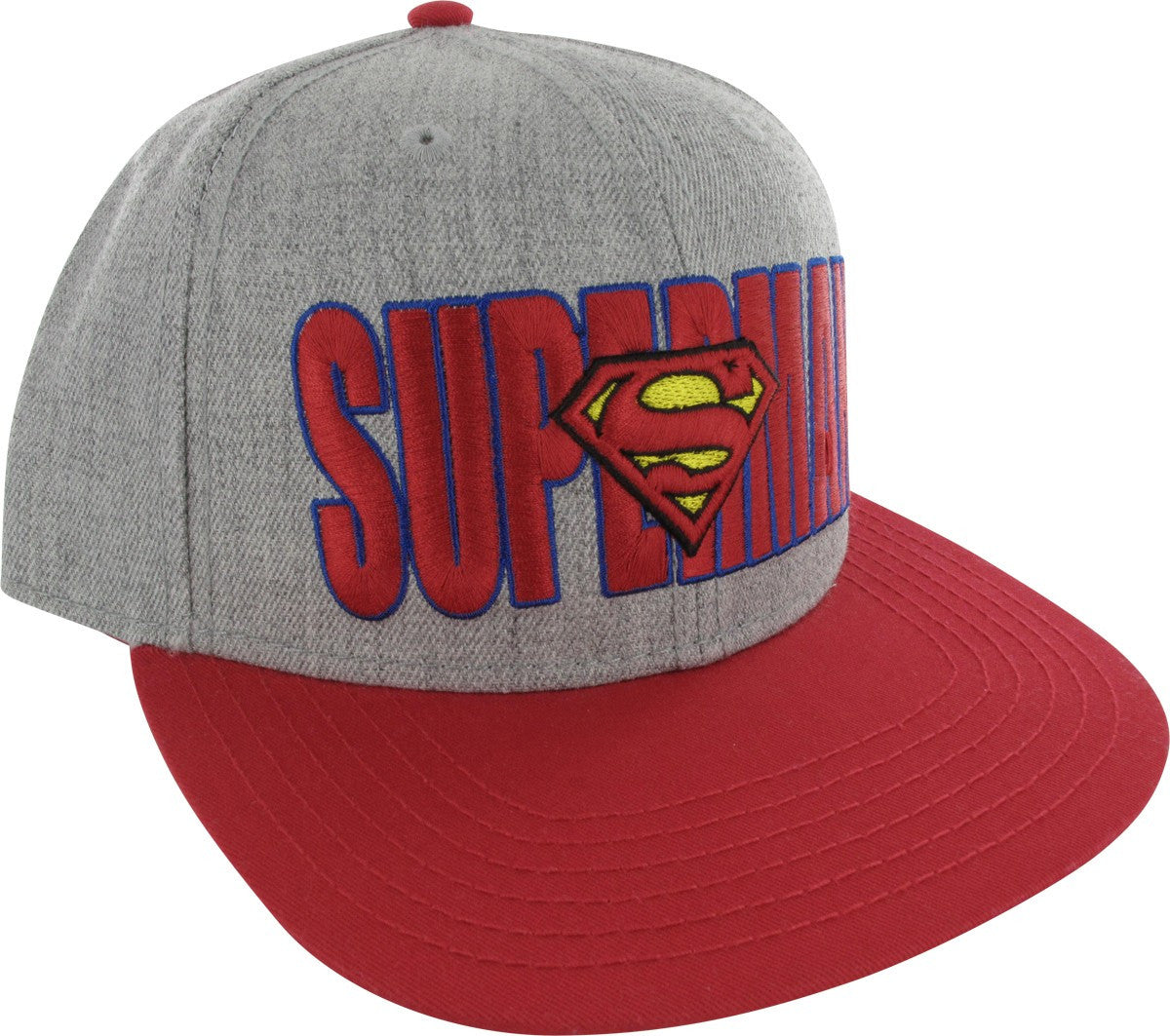 Superman Name Logo Heather Snap Hat