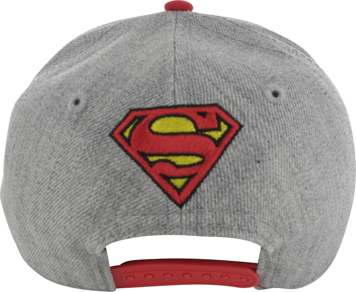 Superman Name Logo Heather Snap Hat