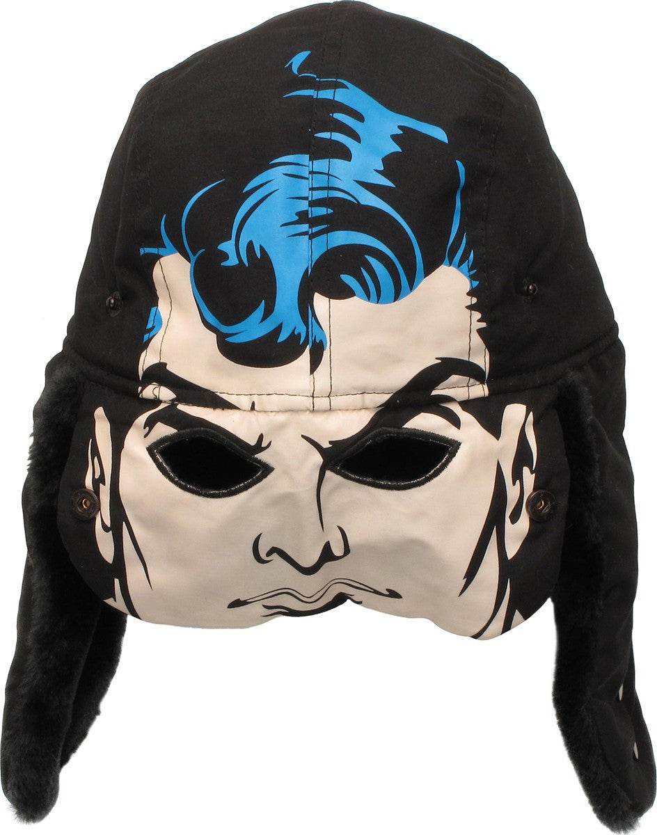 Superman Flip Down Mask Trapper Hat