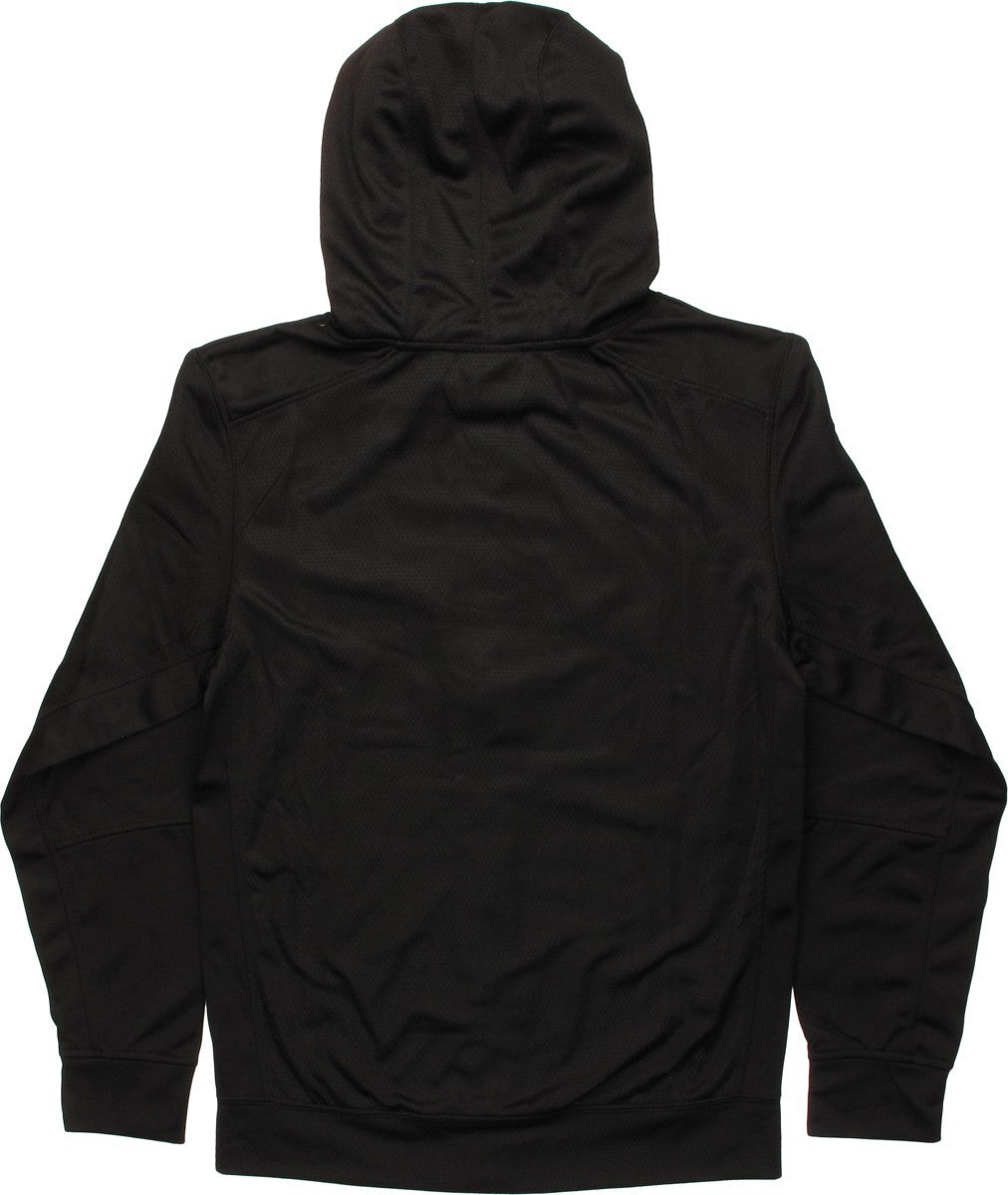 Batman Yellow Logo Pieced Poly Zip Hoodie