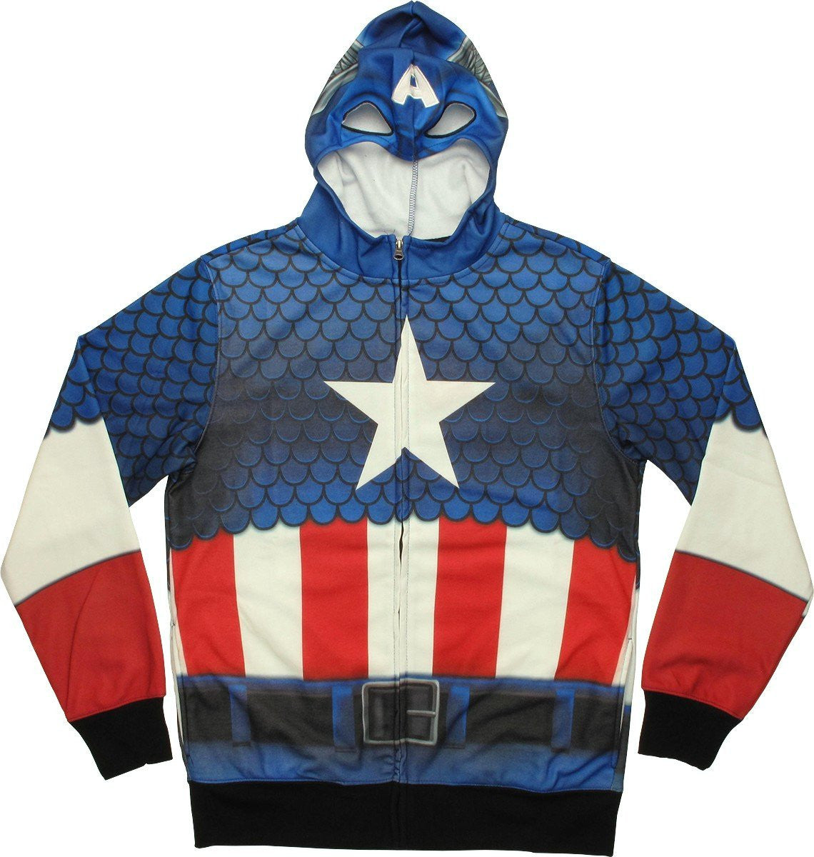 Captain America Sublimated Costume Hoodie