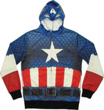 Captain America Sublimated Costume Hoodie