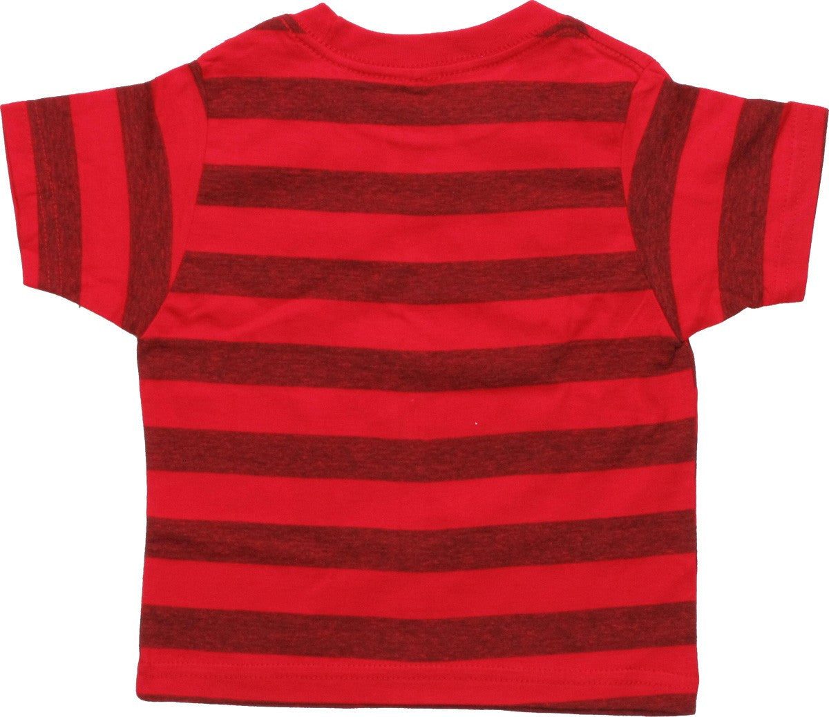 Mickey Mouse Face Striped Red Infant T-Shirt