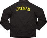 Batman Logo with Name Coach Snap Jacket