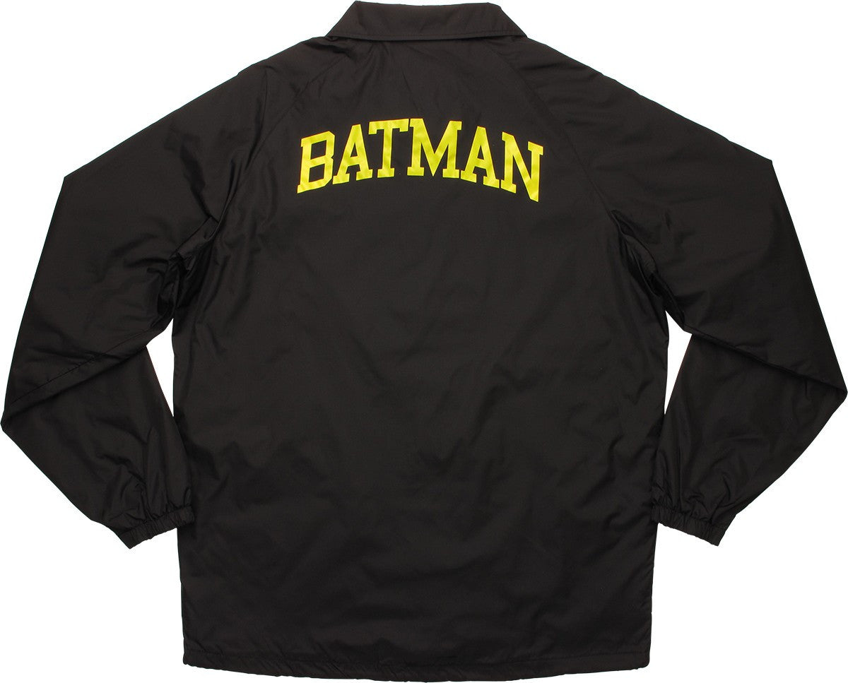 Batman Logo with Name Coach Snap Jacket