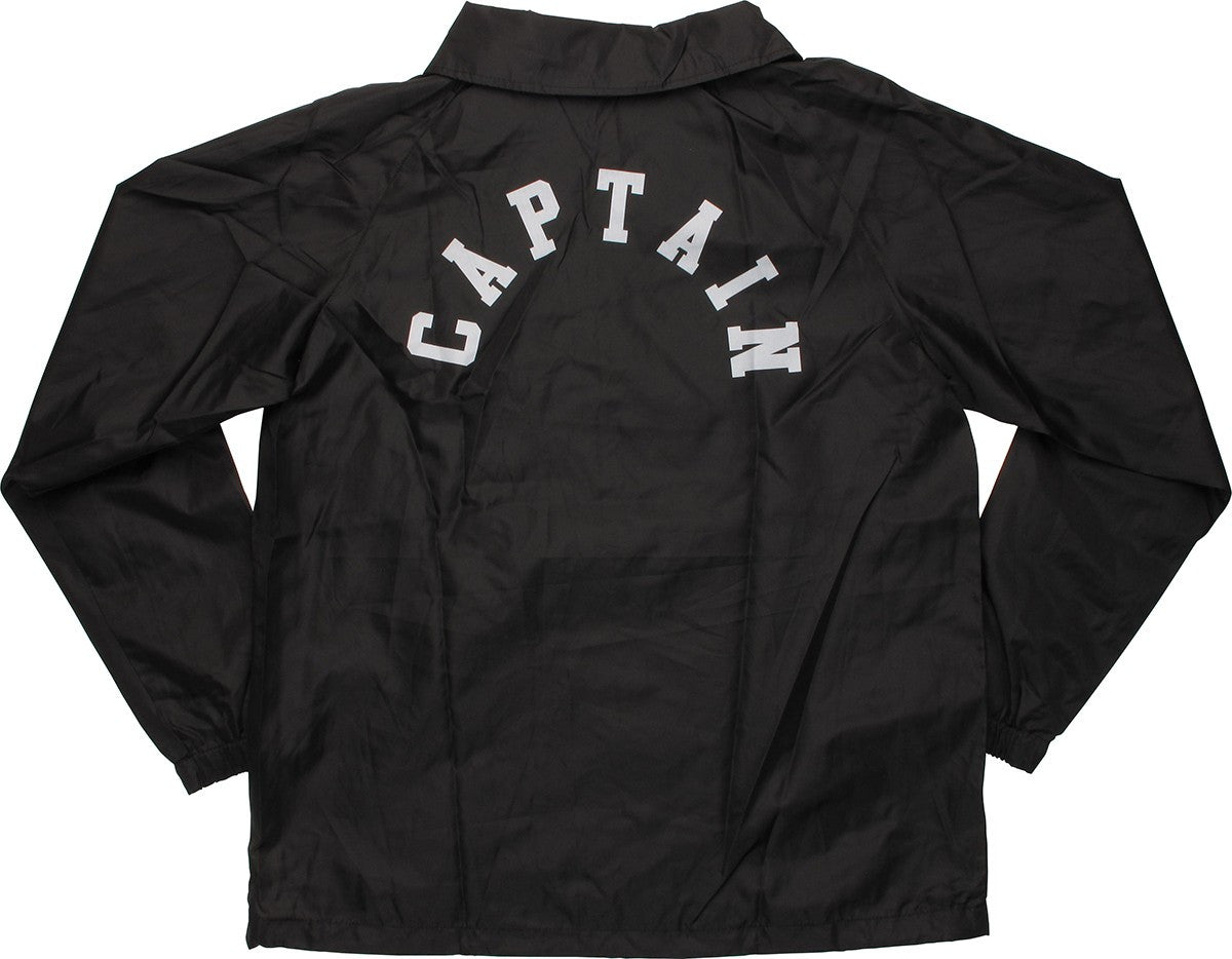 Captain America Logo Coach Snap Jacket