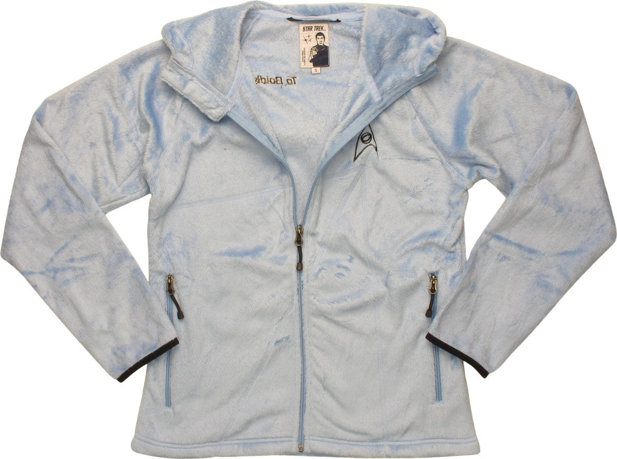Star Trek TOS Sciences Hooded Fleece Womens Jacket
