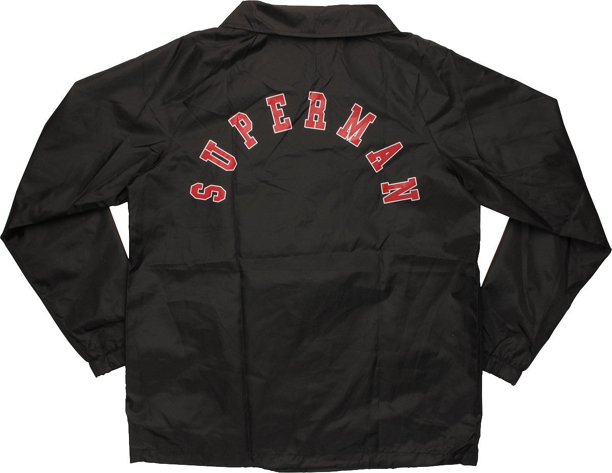 Superman Logo Coach Snap Jacket