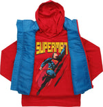 Superman Hooded Shirt Sleeveless Juvenile Jacket