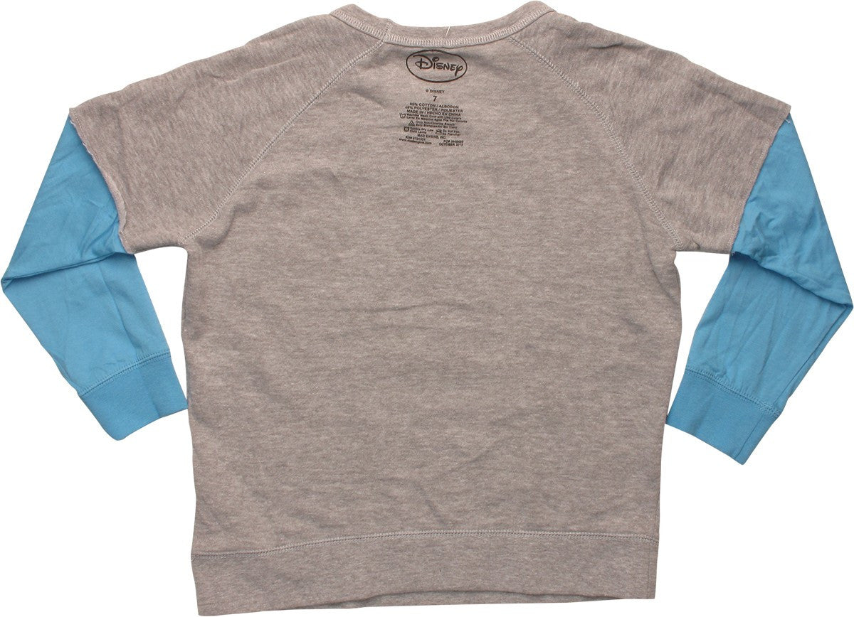 Mickey Mouse Pose Inside Out Juvenile Sweatshirt