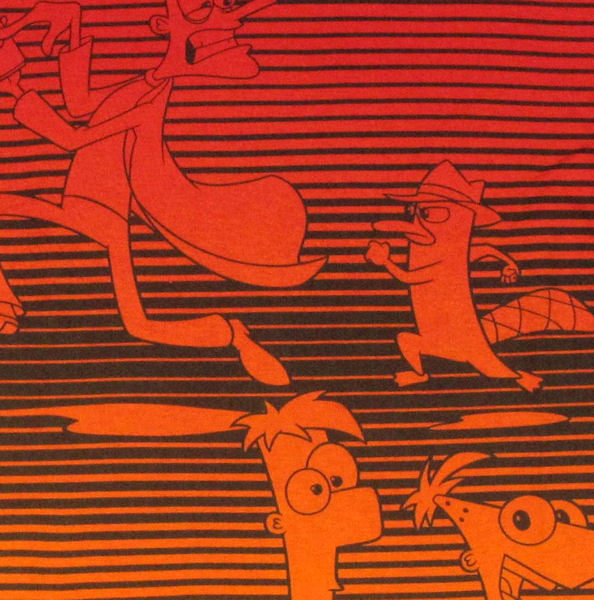 Phineas and Ferb Stripes Juvenile T Shirt