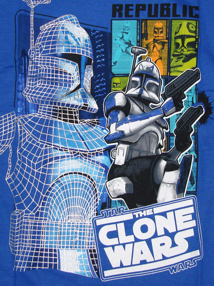 Star Wars Clone Wars Rex Grid Juvenile T Shirt