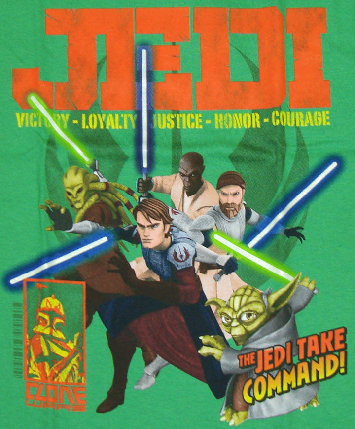 Star Wars Clone Wars Jedi Juvenile T Shirt