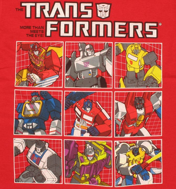 Transformers Group Grid Juvenile T Shirt