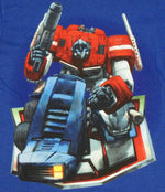 Transformers Optimus on Logo Juvenile T Shirt