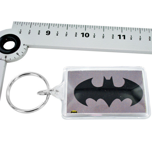 Batman Logo on Gray Keychain