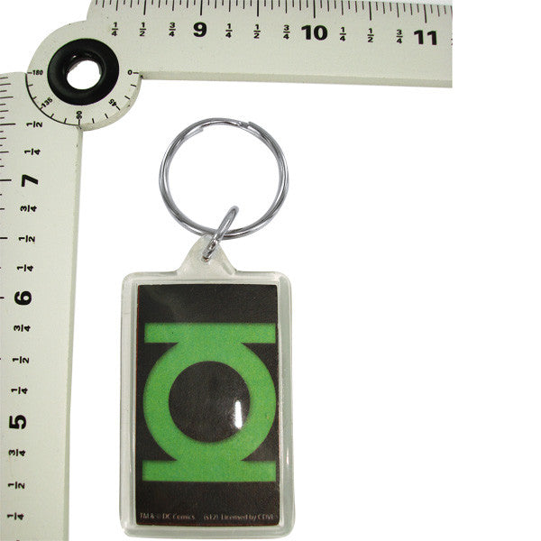 Green Lantern Logo Lucite Keychain