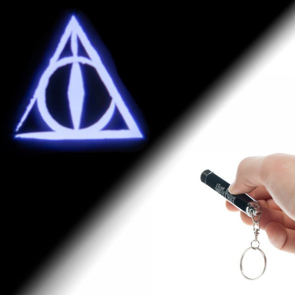 Harry Potter Deathly Hallows Flashlight Keychain