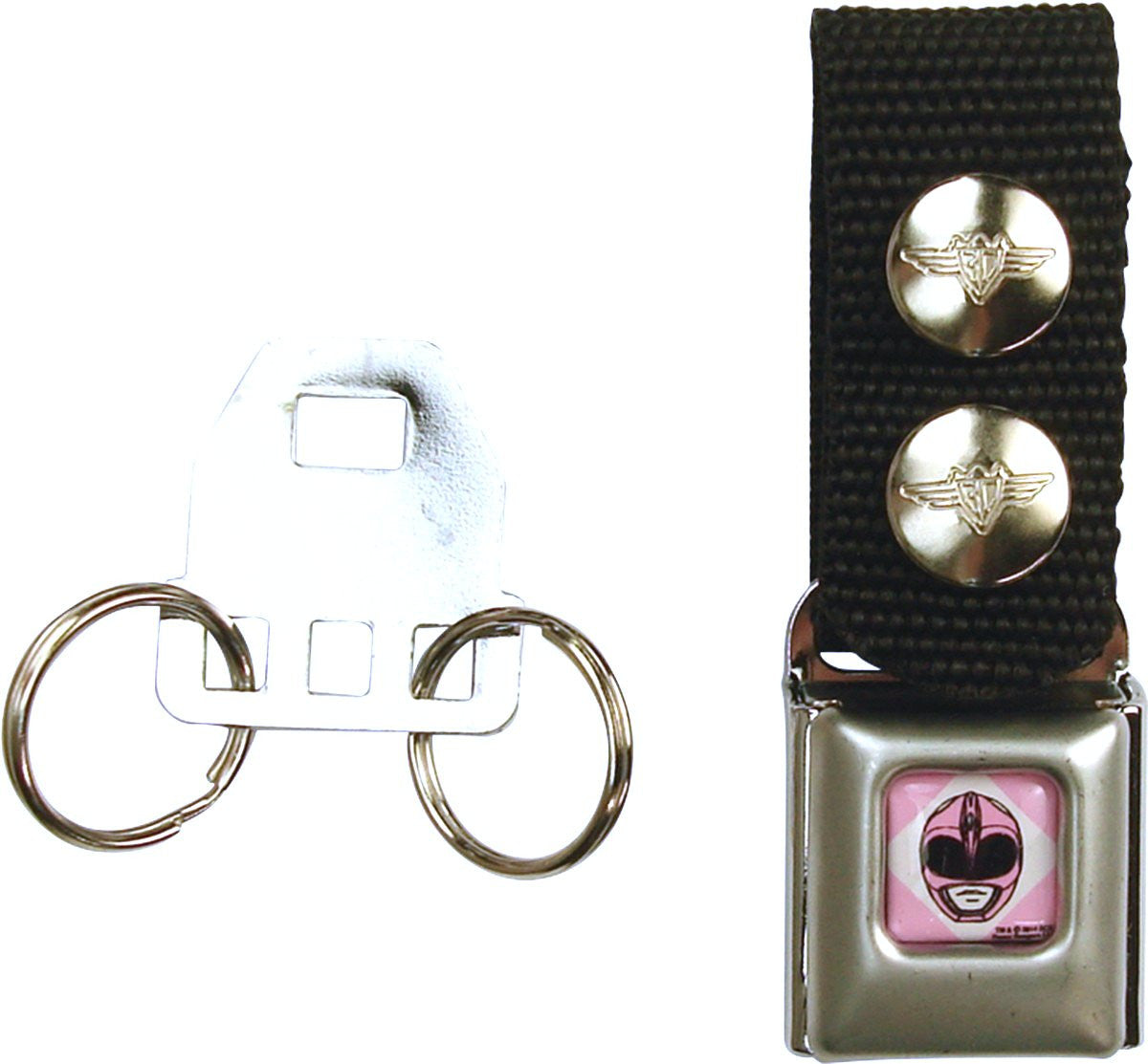 Power Rangers Pink Ranger Buckle Keychain