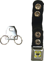 Power Rangers Yellow Ranger Buckle Keychain