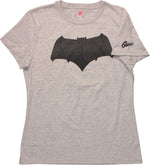 Batman v Superman Bat Logo Heather Ladies T-Shirt