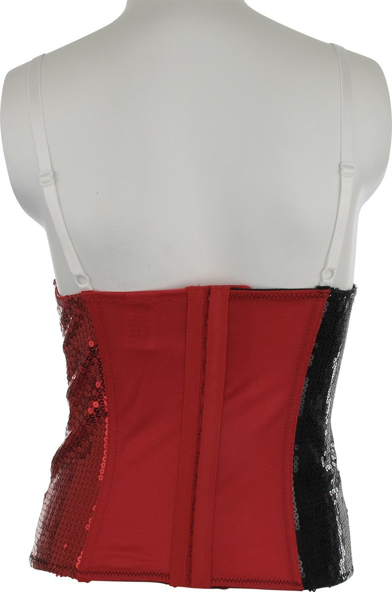 Harley Quinn Costume Sequins Corset Lingerie